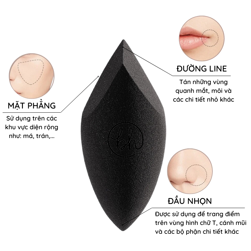 Cọ Má Hồng BH Cosmetics Blush Brush BH99